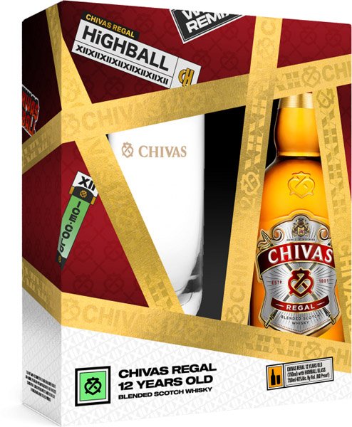 CHIVAS REGAL 12y whisky 40% +1 pohár DB