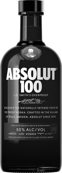 ABSOLUT “100” vodka 50%