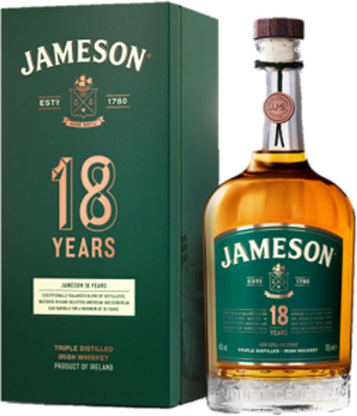 JAMESON Whiskey 18ročná 40% darčekové balenie