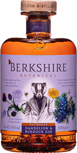 BERKSHIRE Botanical Púpava a Lopúch Gin 40,3%