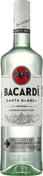 BACARDI Carta Blanca rum 37,5%
