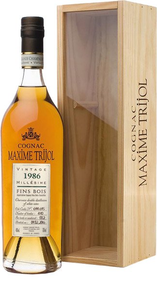 MAXIME TRIJOL Vintage Fine Bois 1986 Cognac 40% DB