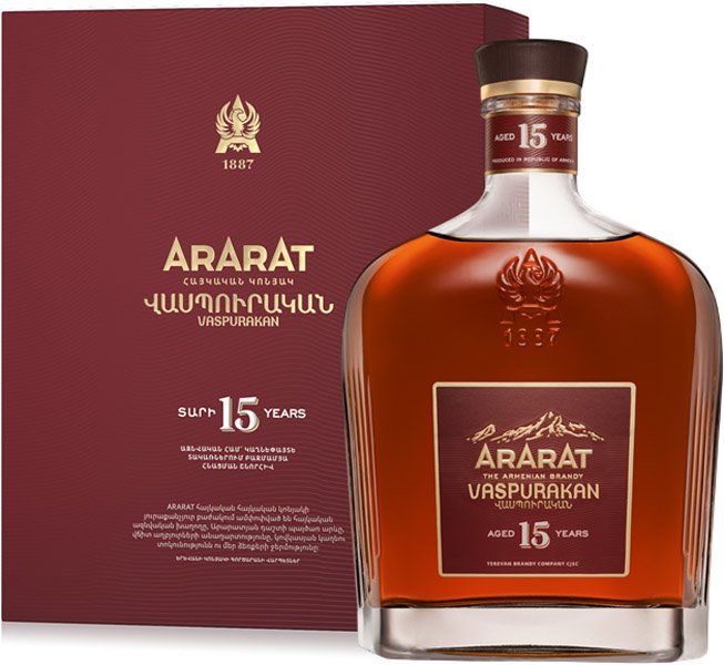 ARARAT  15y Arménske brandy 40% darčekové balenie