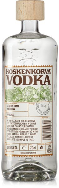 KOSKENKORVA Lemon Lime Yarrow  vodka 37,5%