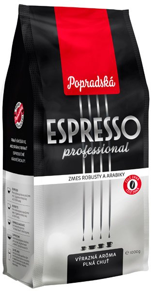 POPRADSKÁ káva Espresso professional zrnková